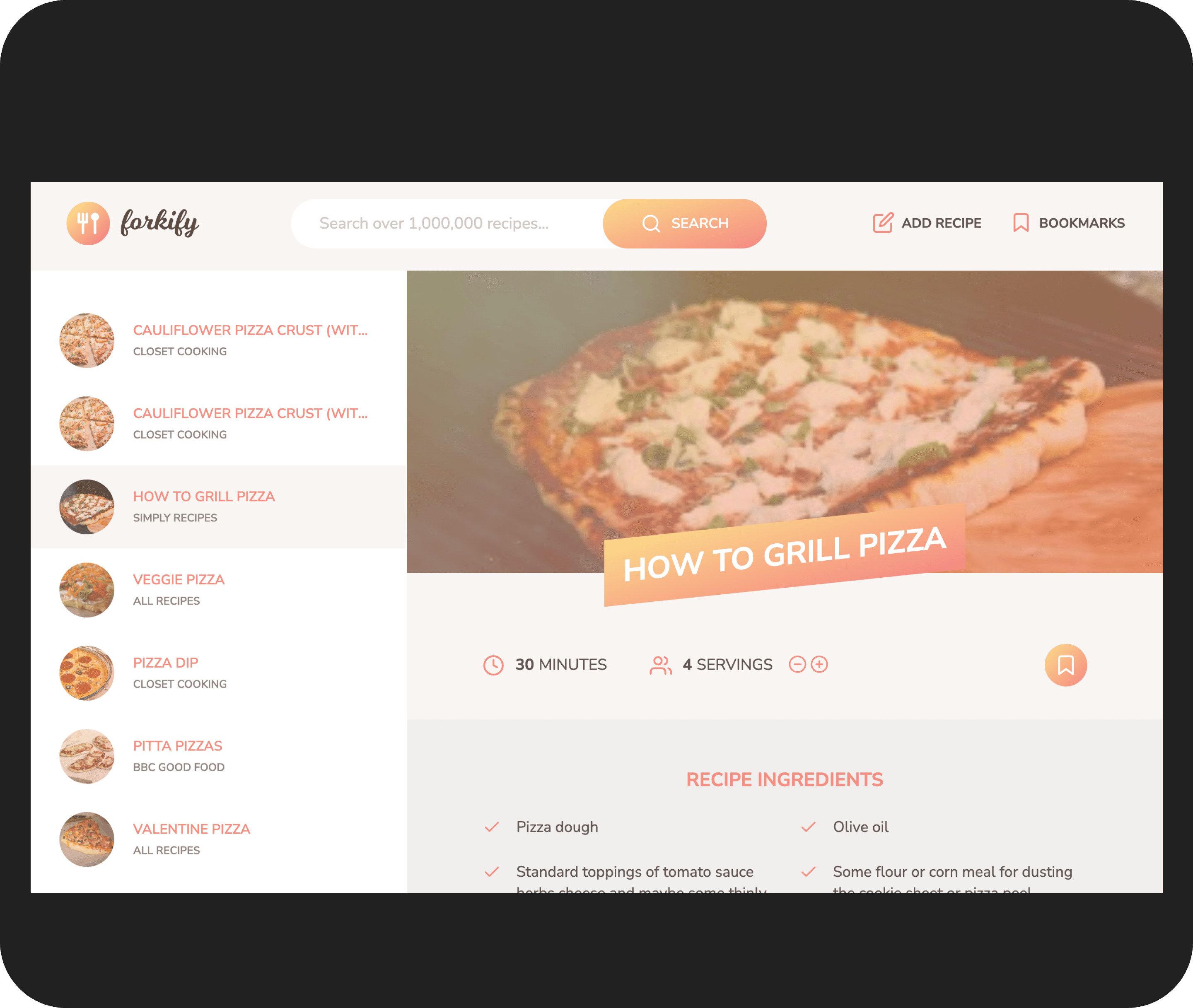 Recipe Manage Website